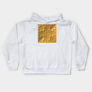 Gold Square Texture/Pattern Kids Hoodie